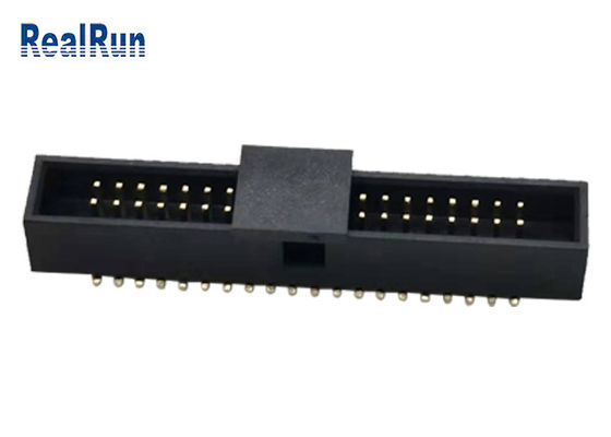 LCP Brass PA6T Header Idc Connector Male 40 Pin SMD Pin Box DC2A With Cap