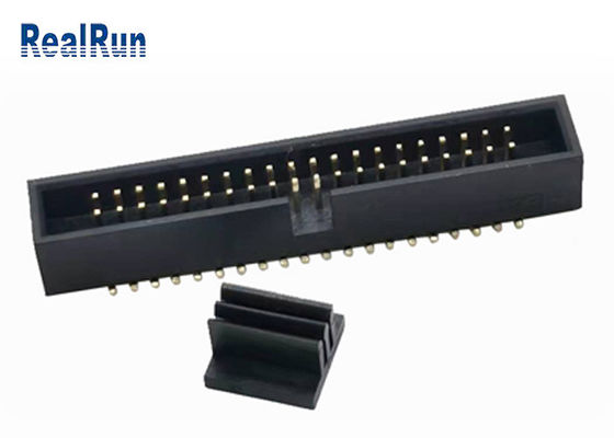 LCP Brass PA6T Header Idc Connector Male 40 Pin SMD Pin Box DC2A With Cap