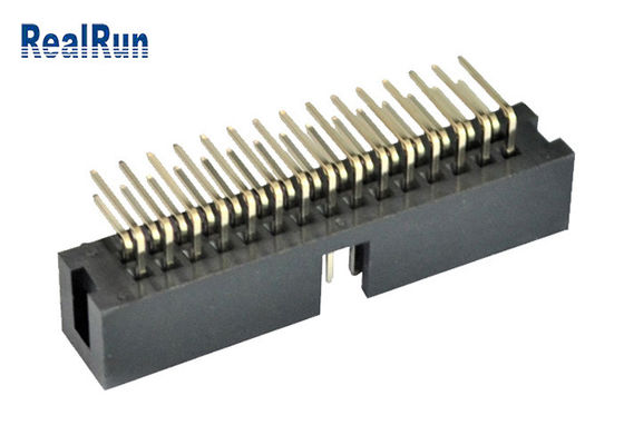2*15P LCP PA9T Cable To Board Connector ISO9001 Brass Pcb Header Socket
