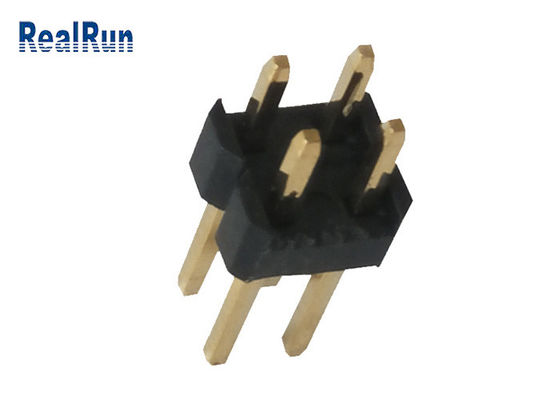 LCM Brass PBT LCP Male Header Connector Dual Row UL94V-0 Gold Flash