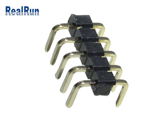 PBT Brass Pin Header Connector 2.54mm U Type Terminal LCP SGS Solder
