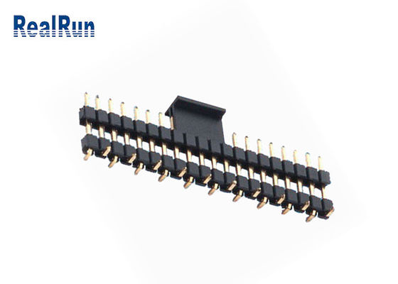 Single Row Dual Plastic SMD Male Connector LCP Fiber Pcb Header Connector