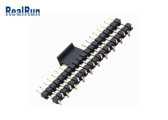 Single Row Dual Plastic SMD Male Connector LCP Fiber Pcb Header Connector