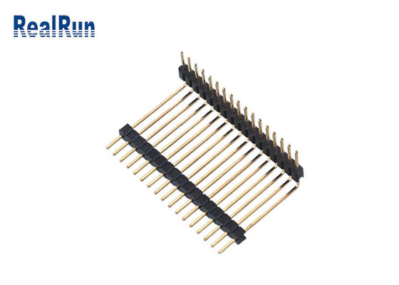 LCP PA6T PCB Plastic Header Connector Right Angle Single Row SGS