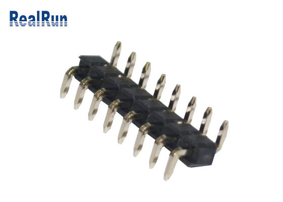 LCP PBT Right Angle Header Connector UL94V-0 2.54mm Oxidation Resistance