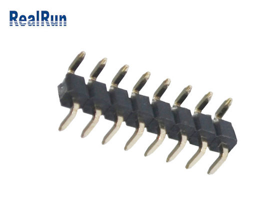 LCP PBT Right Angle Header Connector UL94V-0 2.54mm Oxidation Resistance
