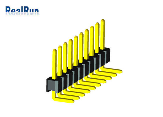 10P LCP PBT Male Pin Header Connector PA6T One Row PCB Connector