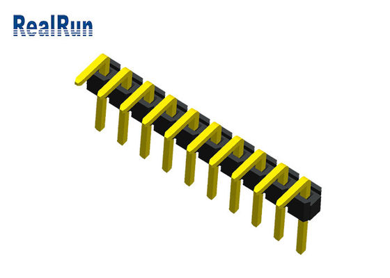 10P LCP PBT Male Pin Header Connector PA6T One Row PCB Connector