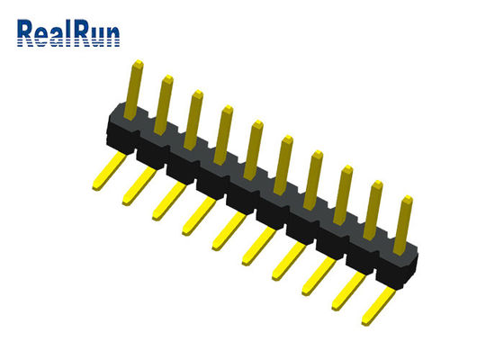 10P LCP PBT Male Pin Header Connector PA6T One Row PCB Connector