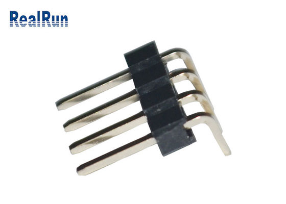 Machined Breakaway PCB Male Connector PA6T PBT LCP Right Angle Pin Header