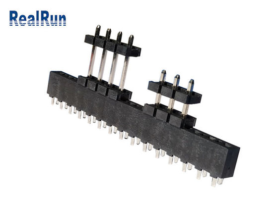PBT LCP Pcb Header Connector Single Row Au Tin 3.96mm Pitch DC500V