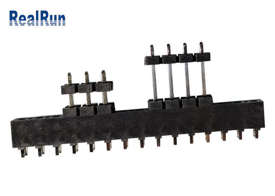 PBT LCP Pcb Header Connector Single Row Au Tin 3.96mm Pitch DC500V