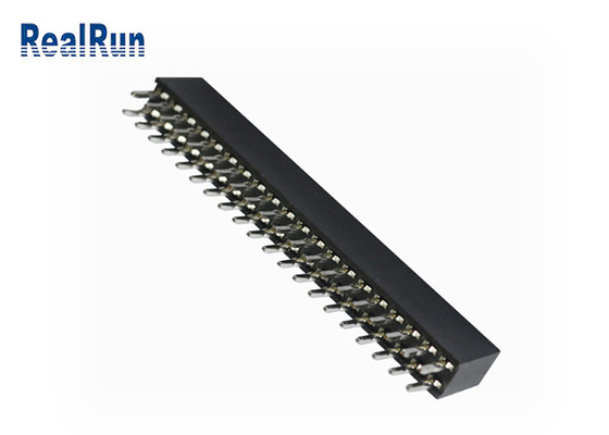 SGS Brass 500VAC Press Fit Female Header Connector 3.0A Dip Double Row 2*20P