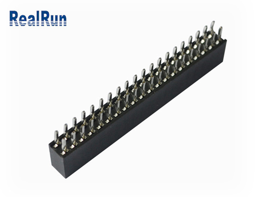SGS Brass 500VAC Press Fit Female Header Connector 3.0A Dip Double Row 2*20P