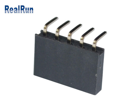 3.0A Brass Female Header Connector 90 Degree 500VAC Through Hole For LCM LED