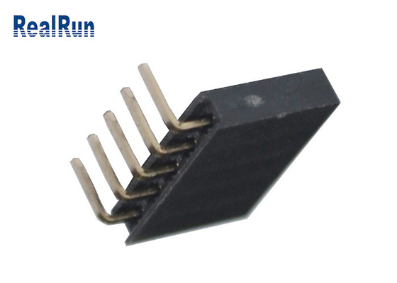 3.0A Brass Female Header Connector 90 Degree 500VAC Through Hole For LCM LED