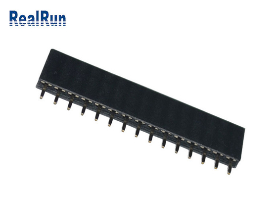 PA6T Dip PCB Female Header Connector 15P 2.54mm Pitch Straight For VCD