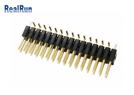 PA6T GF Pin Header Connector LCP PBT Dual Row H5.0 Vertical SMT For LCM LED
