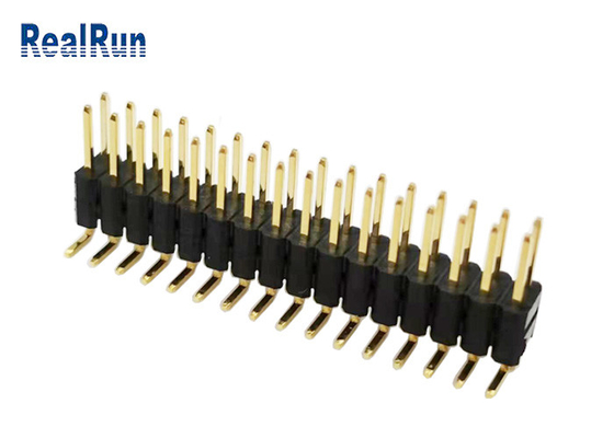 PA6T GF Pin Header Connector LCP PBT Dual Row H5.0 Vertical SMT For LCM LED