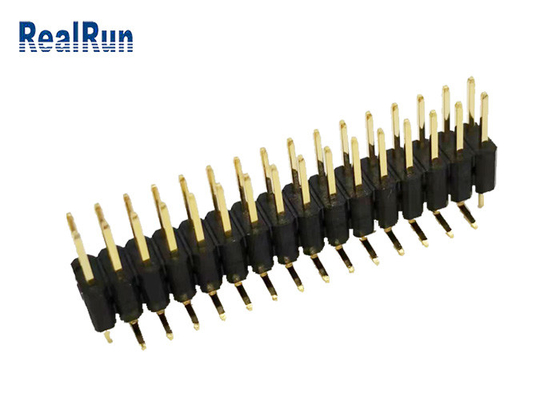 PA6T GF Pin Header Connector LCP PBT Dual Row H5.0 Vertical SMT For LCM LED
