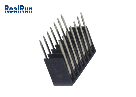 PA6T Female Header Connector LCP Brass Single Row Right Angle 1×7P