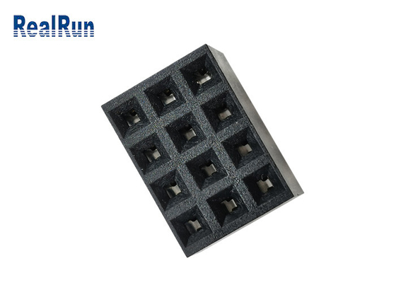PA6T Brass Female Header Connector PBT UL94V-0 Three Row Y Terminal DC1.5A