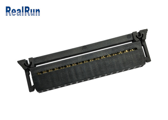 DIP 34P Female IDC Socket Connector PBT Wire To Board Connectors