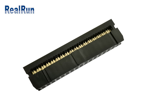 34P PBT IDC Connector Wire To Board 2.54Mm Pitch Gold Flash Insulator 3.0A