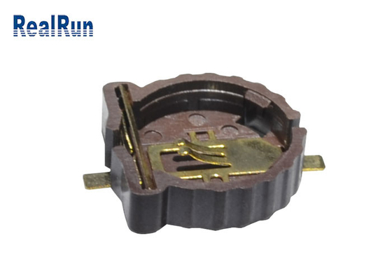 500VAC Coin Cell Battery Holder Brass SMT Straight CR1220-2 Series LCP