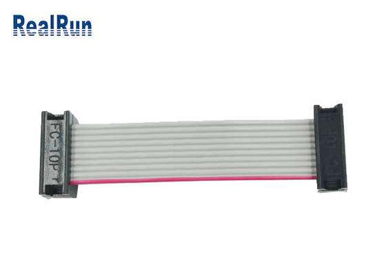 2×5 Header IDC Flat Cable ISO9001 2.54mm Pitch PA6T For PCB Board