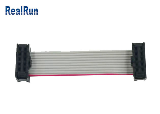 2×5 Header IDC Flat Cable ISO9001 2.54mm Pitch PA6T For PCB Board