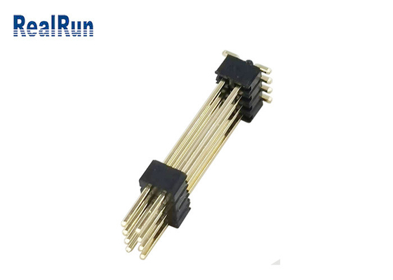 Dual Layer Pin Header Connector DC500V Horizontal SMT PA6T