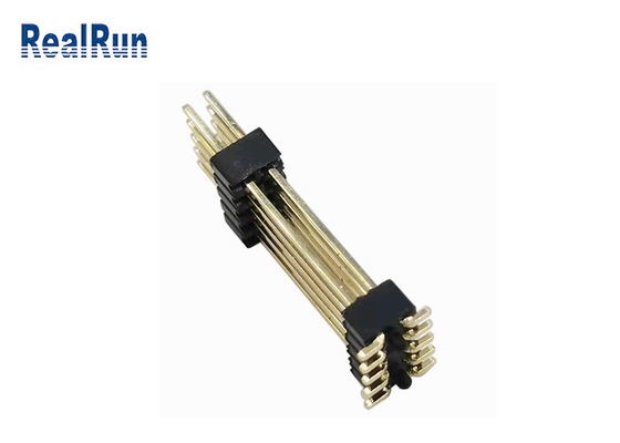 Dual Layer Pin Header Connector DC500V Horizontal SMT PA6T