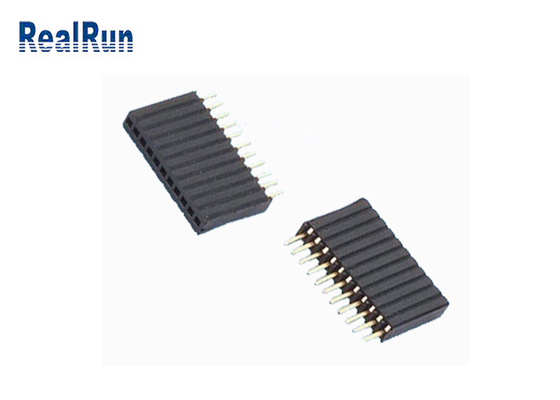 500VDC PA9T Female Header Connector LCP PBT Pcb Header Connector 1×11P