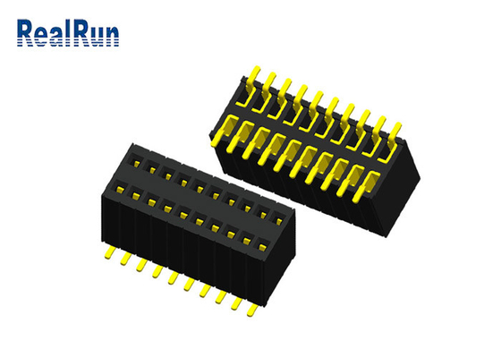 PA6T LCP Female Header Connector 20P PBT Au 1μ&quot; H5.7 Fireproof