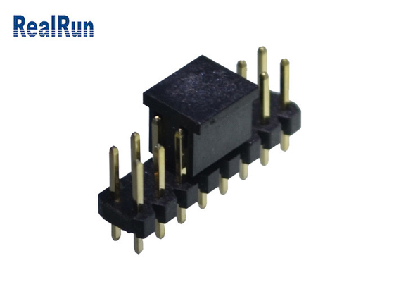 Dual Layer Pin Header Connector DC500V Horizontal SMT PA6T