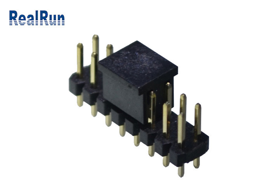 Dual Layer Pin Header Connector DC500V Horizontal SMT PA6T