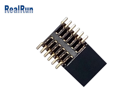 PA6T Female Header Connector 1.27mm Pitch SMD Type Phosphor Copper Contact