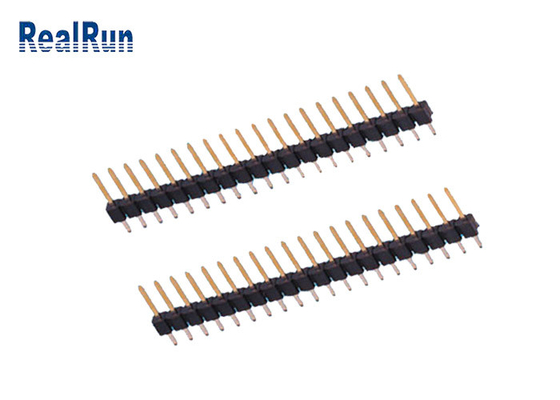 PA6T PBT 20P Pin Header Connector Straight Single Row 2.54 Mm Pitch Header