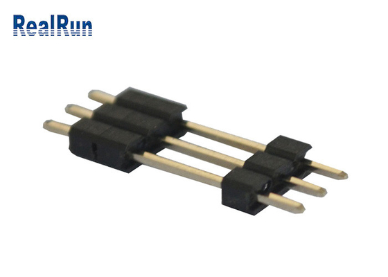 PA6T Brass PCB Pin Header 3 Pin 3A 180 Degree Straight Single Row Header Connector