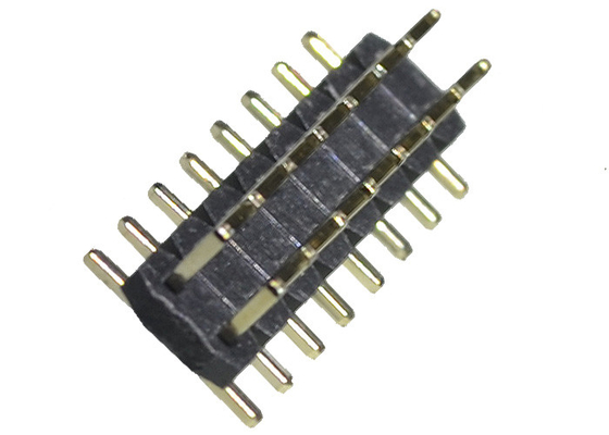 SMT SMD Type 2.0 Mm Pitch Header 2*8P PA6T PA9T PBT Black Tin Plated For PCB