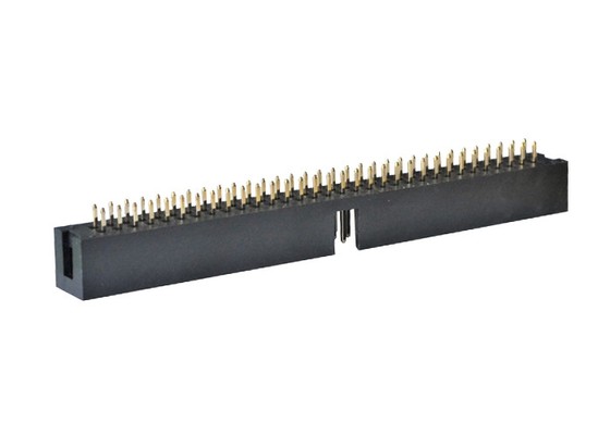 PA6T Black Straight Box Header Connector H9.0 Gold Flash PCB 2X32P Male Header