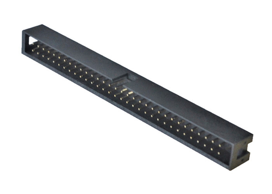 PA6T Black Straight Box Header Connector H9.0 Gold Flash PCB 2X32P Male Header