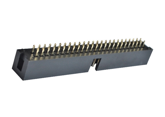 Dual Row 50P Gold Stamping Box Header Connector Brass Straight Wire To Board Conenctor
