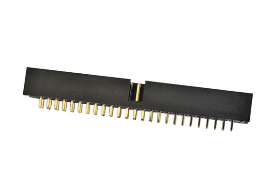 Dual Row 50P Gold Stamping Box Header Connector Brass Straight Wire To Board Conenctor