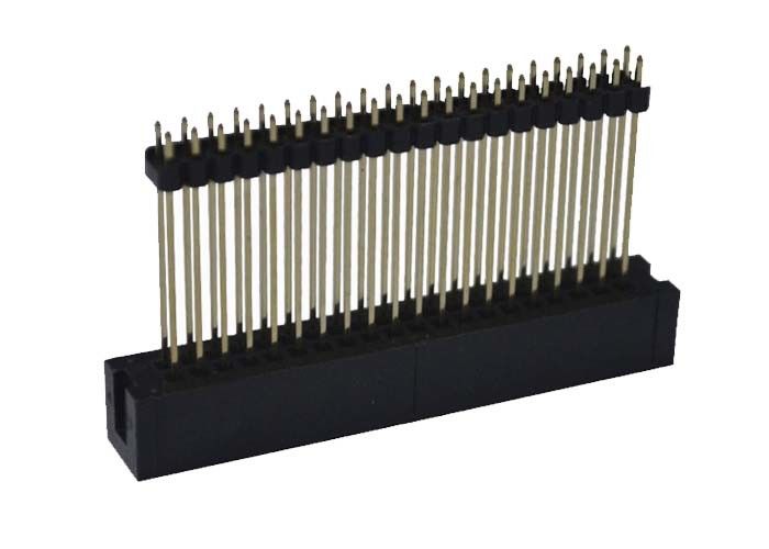 PCB Board 2.0 Mm Pitch Connector 40 Pin DIP Type Dual Plastic Straight