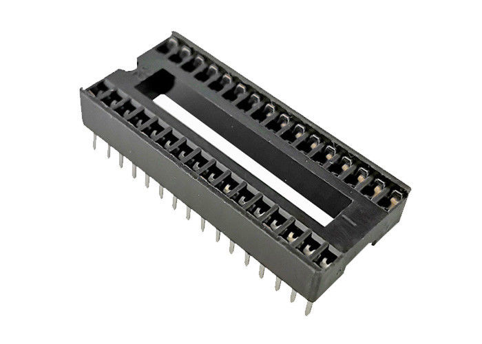 1.778mm Pitch IC Socket DIP Square Hole Pin Header Connector 3A Current Rating