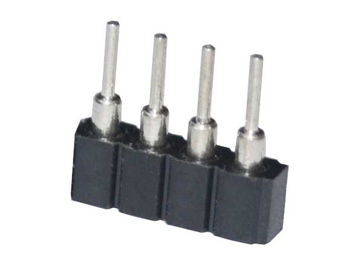 1x4 Pin Round Female Pin Header Plastic Board To Board Pin Header 1.27mm
