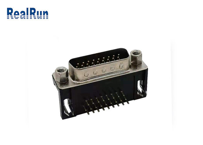 Tin Plating HDR 26 Pin D Type Connector R/A 3 Row VGA PCB Connector
