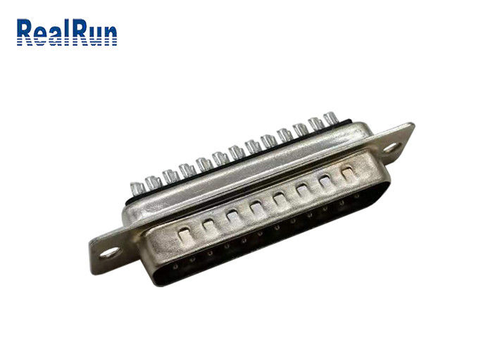 DB 25 Solder D Type VGA Cable Connector PCB Surface Mount PBT